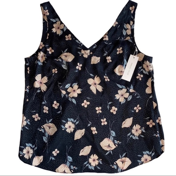 SOLD 💕NWT Rebecca Taylor Silk Daniella Floral Tank - Picture 3 of 9